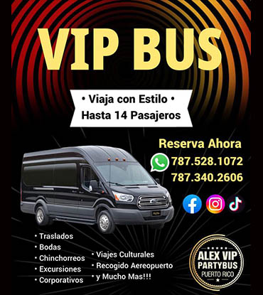 VIP bus flyer