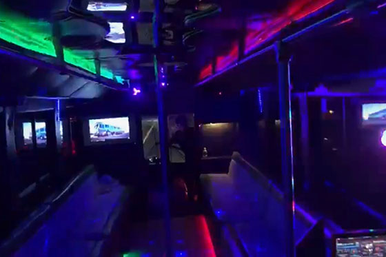 party bus interior